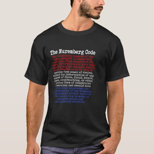 T-shirt Code Nuremberg Rouge Blanc & Bleu (Devant)