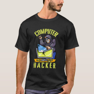 T-shirt Code ordinateur Cybersécurité informatique pirate