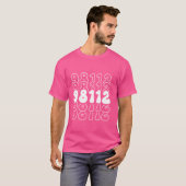 T-shirt Code postal de Seattle 98112 Washington WA (Devant entier)