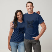 T-shirt Code QR, Analyse Ce CODE BARRE, Police LOVE (Unisexe)
