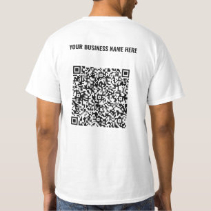 T-shirt Code QR avec votre nom d'entreprise