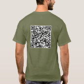T-shirt Code QR Brisé par la vie Restauré par Jésus Écritu (Dos)