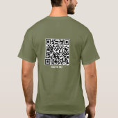 T-shirt Code QR Chrétien Jésus Pardonne Conscience Propre (Dos)