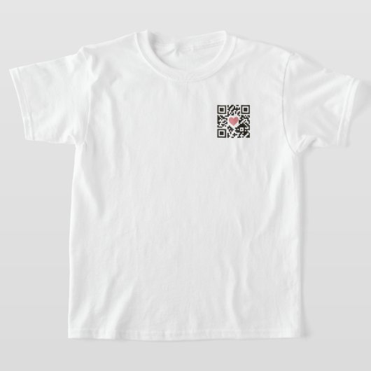 T-shirt Code QR d'amour (Poser)