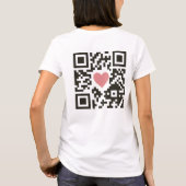 T-shirt Code QR d'amour (Dos)