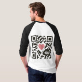 T-shirt Code QR d'amour (Dos entier)