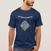 T-shirt code QR de votre entreprise avec texte per (Devant)