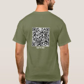 T-shirt Code QR Jésus - Annihilateur d'anxiété Liberté de (Dos)