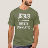 T-shirt Code QR Jésus - Annihilateur d'anxiété Liberté de (Devant)
