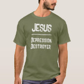 T-shirt Code QR Jésus - Écritures Destructrices de la Dépr (Devant)