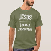 T-shirt Code QR Jésus - Écritures du Terminateur de Trauma (Devant)