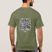 T-shirt Code QR Jésus Faiseur de Miracles Écritures Chréti (Dos)