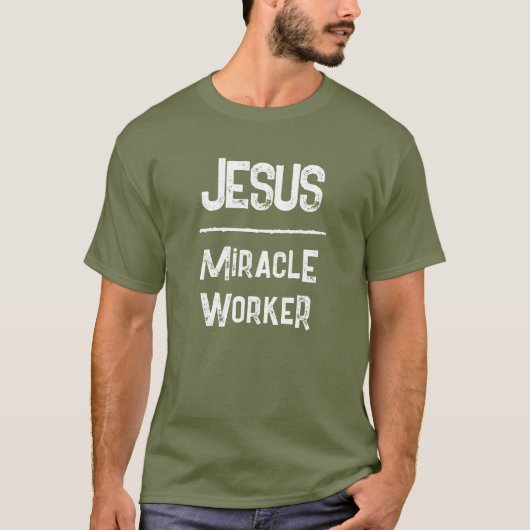 T-shirt Code QR Jésus Faiseur de Miracles Écritures Chréti (Devant)