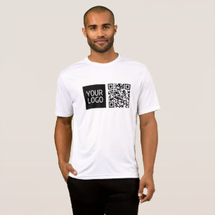 T-shirt Code QR modifiable et logo ou image de votre entre