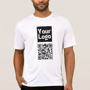 T-shirt Code QR modifiable et logo ou image de votre entre