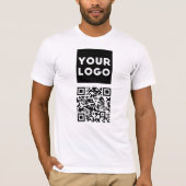 T-shirt Code QR modifiable & Votre logo ou image d'entrepr (Devant)