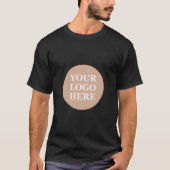 T-shirt Code QR noir élégant et élégant (Devant)
