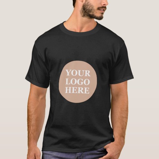 T-shirt Code QR noir élégant et élégant (Devant)