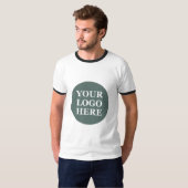 T-shirt Code QR noir élégant et élégant (Devant entier)