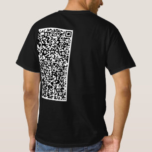 T-shirt code QR personnalisé - Exemple