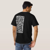 T-shirt code QR personnalisé - Exemple (Dos entier)