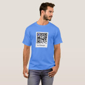 T-shirt Code QR pour VOUS ÊTES UN IDIOT ! (Devant entier)