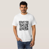 T-shirt Code QR Rick Roll (Devant entier)