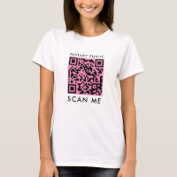 Code QR rose et noir du notaire public 'Scan Me'