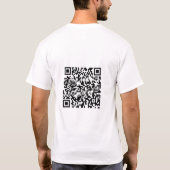T-shirt Code QR scannable Tee de base pour hommes Customis (Dos)