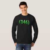 T-shirt Code régional 346 Houston Pasadena Pearland Leag (Devant entier)