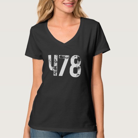 T-shirt Code régional 478 Macon GA Code régional de téléph (Devant)