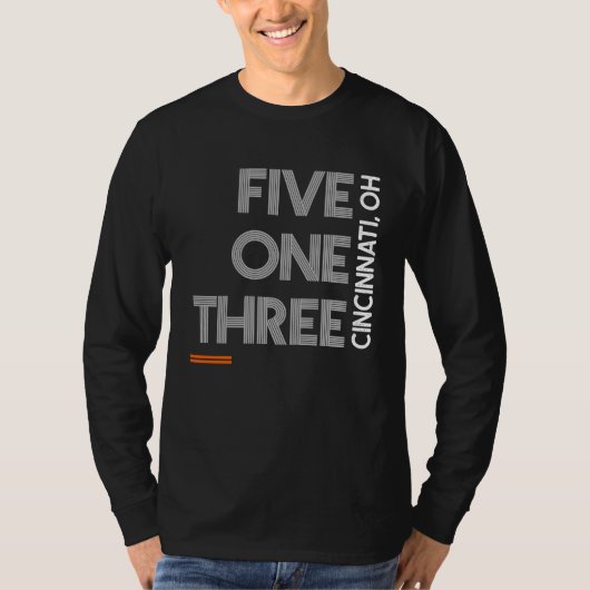 T-shirt Code régional 513 Cincinnati Ohio Zone de Code de (Devant)