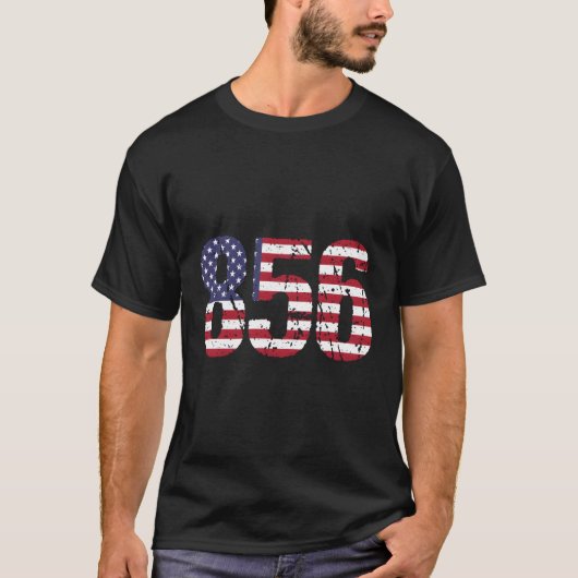 T-shirt Code régional 856 du New Jersey (Devant)