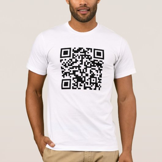 T-shirt Code Rickrolled du petit pain QR de Rick (Devant)