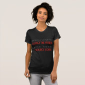T-shirt Code source (Devant entier)