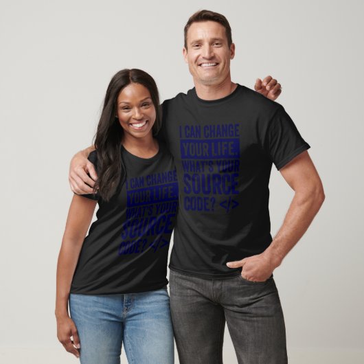 T-shirt Code source pour le développeur et le codeur de co (Unisexe)