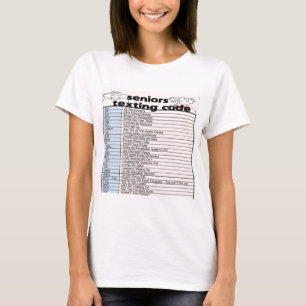 T-shirt Code supérieur de service de mini-messages