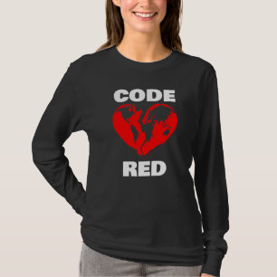 T-shirt Code Très Rouge Pour Humanité 1