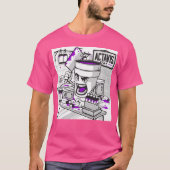 T-shirt Codeine Double Coupe Lean Purple Boire Sizzurp Rap (Devant)