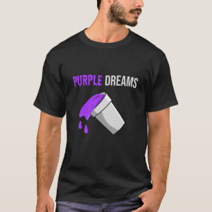 T-shirt Codéine Rap Sirop de toux maigre Purple Boire