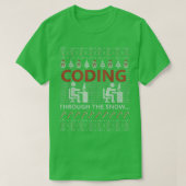 T-shirt Coder à travers le codeur de neige programmeur Swe (Design devant)