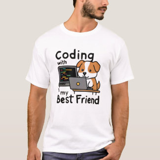 T-shirt Coder avec mon meilleur ami
