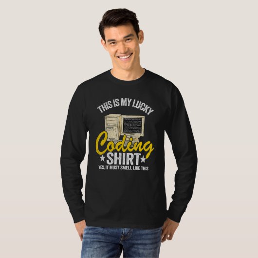 T-shirt Coder Blagues Geek Programmeur Informatique C'Est (Devant entier)
