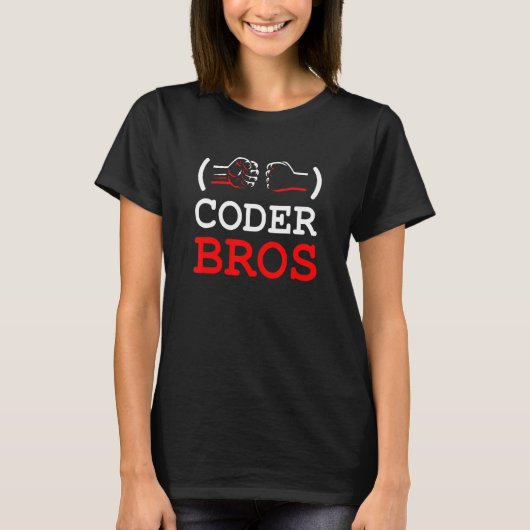 T-shirt Coder Bros Code Software Engineer Programmation Co (Devant)