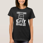T-shirt Coder Cat Software Engineer Developer Coding Prog (Devant)