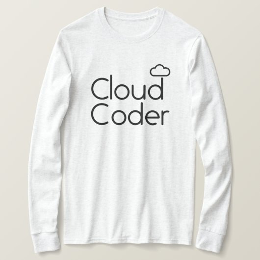 T-shirt Coder Cloud (Design devant)