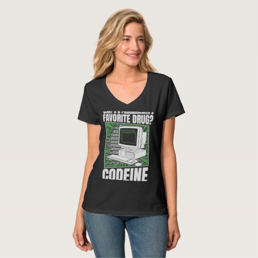 T-shirt Coder Codeine Programmer Logiciel Programmation Co (Devant entier)
