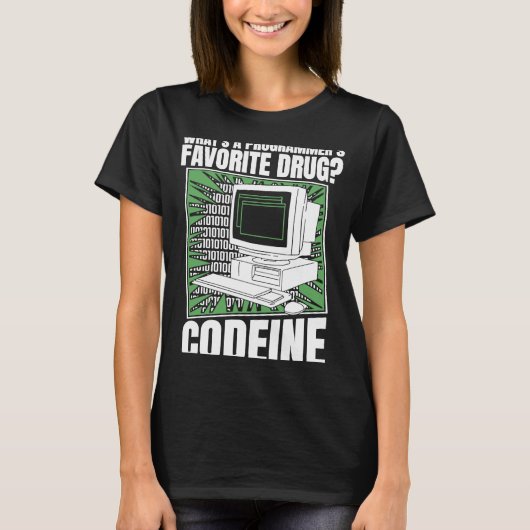T-shirt Coder Codeine Programmer Logiciel Programmation Co (Devant)