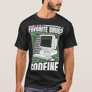 T-shirt Coder Codeine Programmer Logiciel Programmation Co