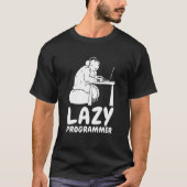 T-shirt Coder Developer Coding Software Engineer Sloth Pr (Devant)